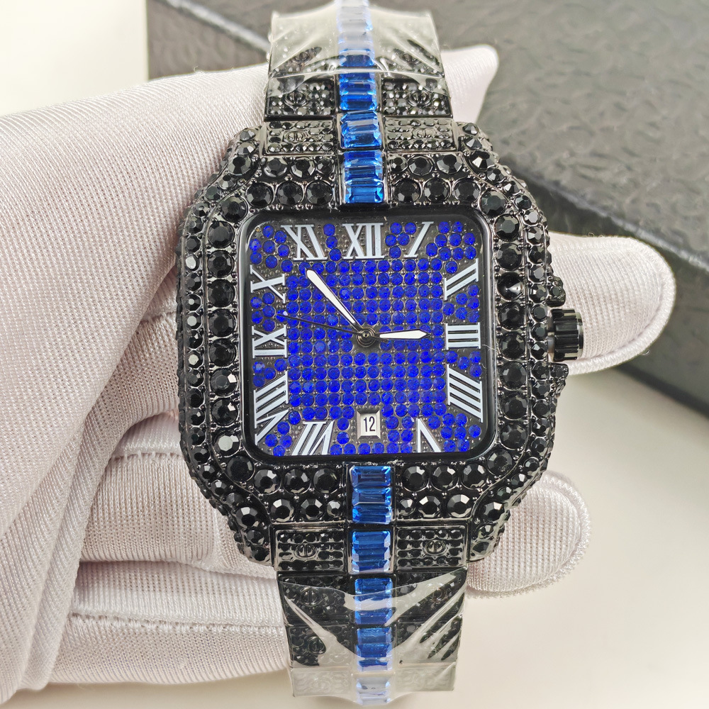 Luxury Watch Iceberg - Black Hip Hop Iced Out Quartz