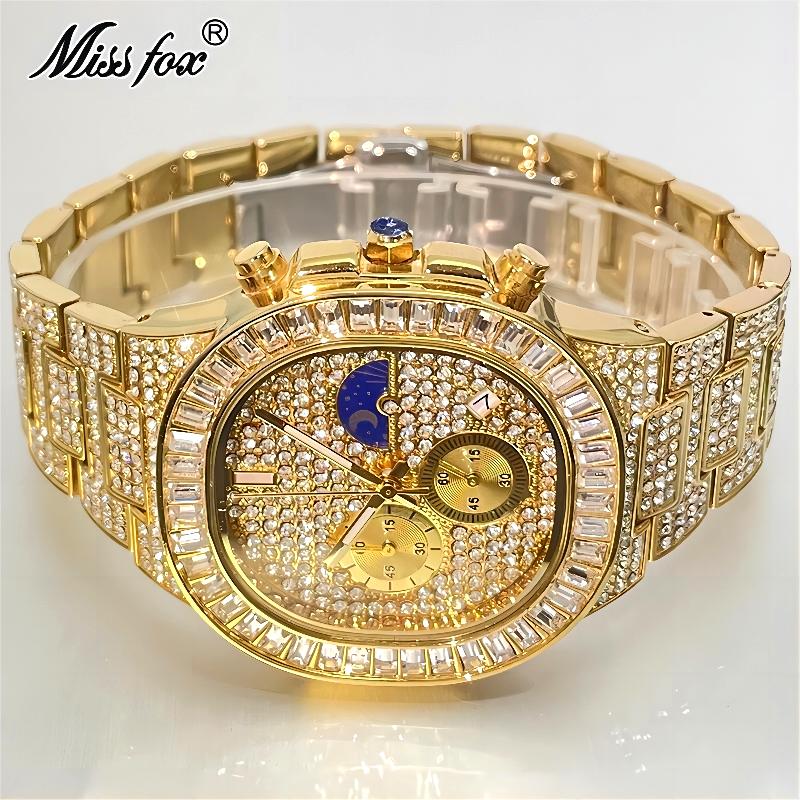 Luxury Watch Iceberg - MISSFOX Đá Kim Cương Đồng Hồ