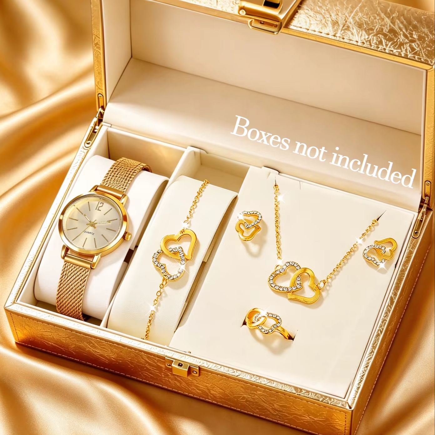 6-Piece Set of Light Luxury Mi - đánh giá và giá Luxury Watch Gift For Her