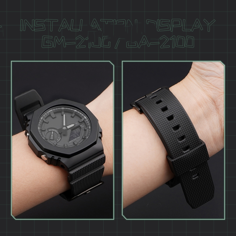NEW Rubber Watch Strap for Cas - đánh giá và giá Casio Watch G-Shock Ga-2100