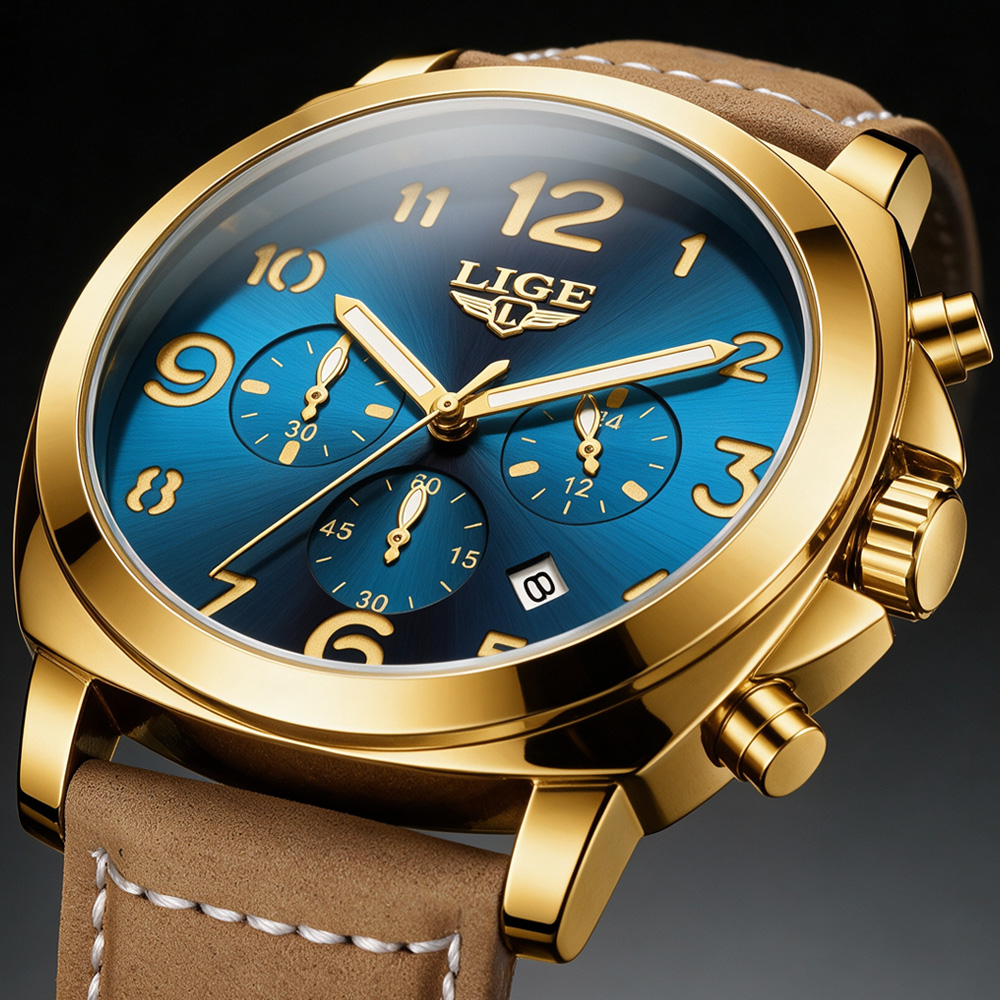 LIGE Fashion Mens Watches Top  - đánh giá và giá Luxury Watch Maker