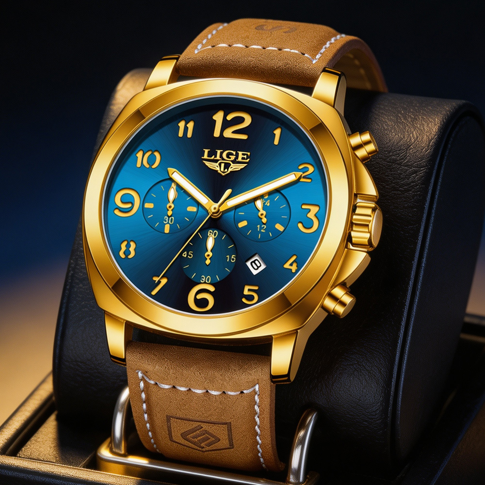 LIGE Fashion Mens Watches Top  - đánh giá và giá Luxury Watch Maker