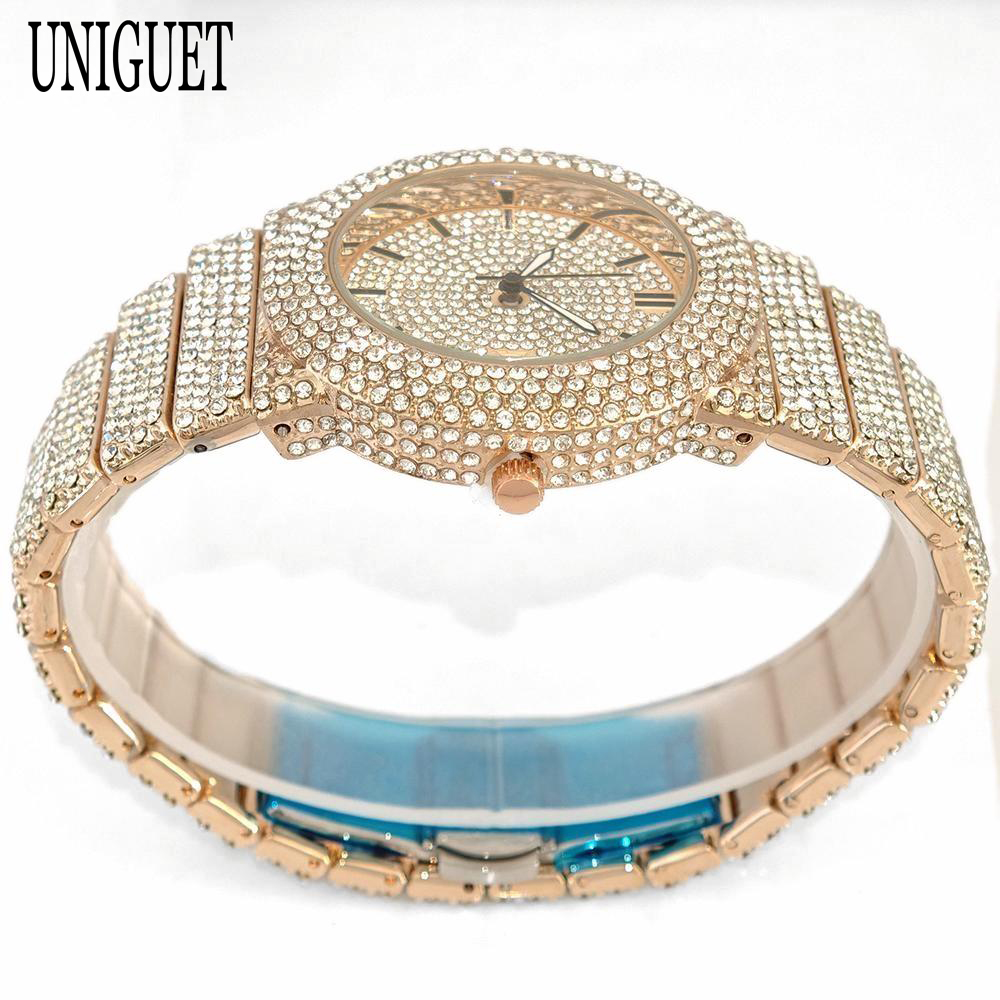2025 UNIGUET Men's Fashion Ice - đánh giá và giá Luxury Watch Iceberg