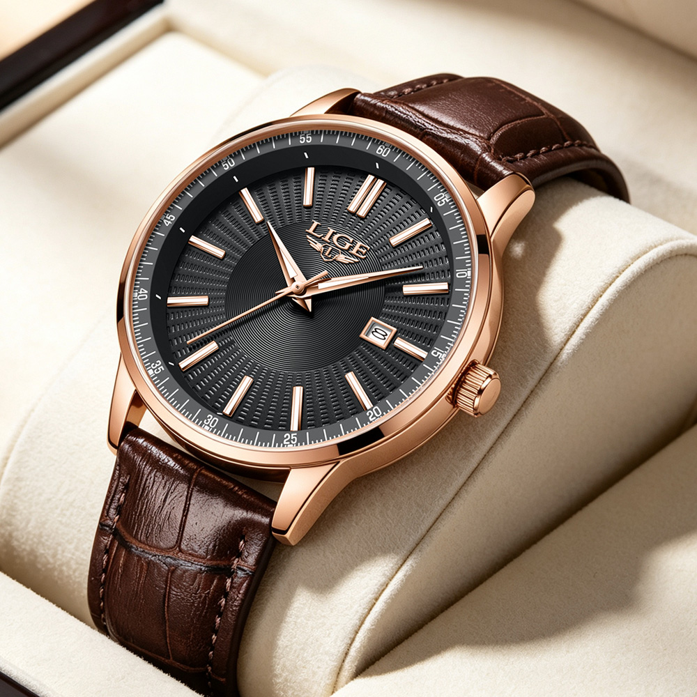 LIGE Top Brand Luxury Men's Wa - đánh giá và giá Luxury Watch Top 10