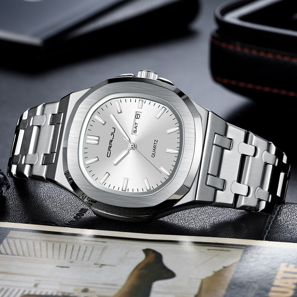 CRRJU 5039 Top Brand Men's Qua - đánh giá và giá Luxury Watch Top 10