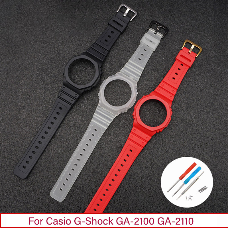 Resin Strap + Case For Casio G - đánh giá và giá Casio Watch G-Shock Ga-2100